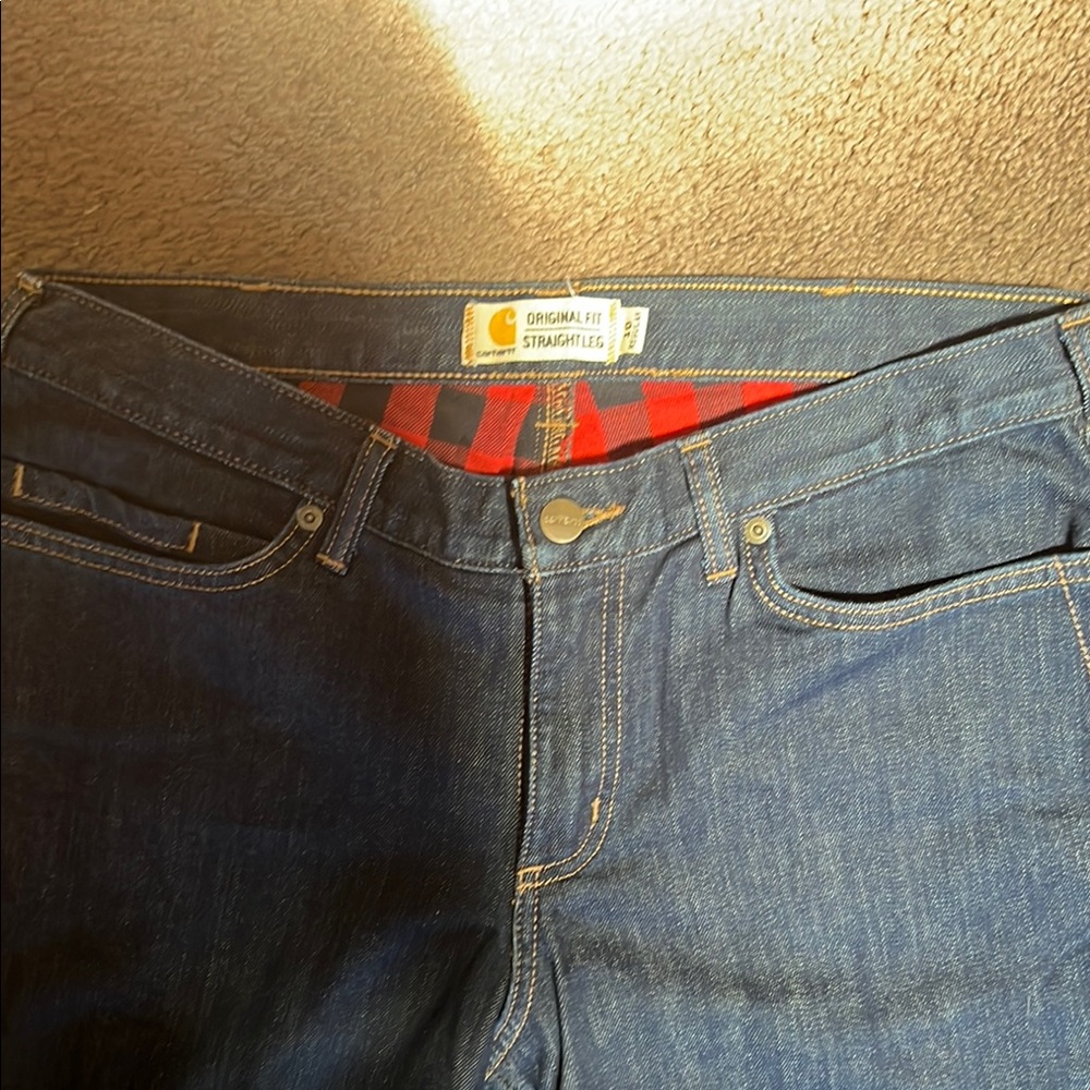 Carhartt Blue Straight Leg Jeans